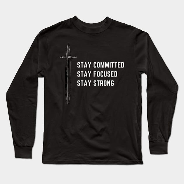 motivational quote Long Sleeve T-Shirt by DesignVerseAlchemy